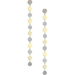 Jennifer Zeuner Jewelry Women's 2-Piece Benita 14K Two Tone Linear Earrings - Yellow Gold