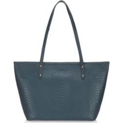 Zip Taylor Embossed Python Tote