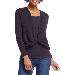 Cardigan en mélange de coton quatre façons