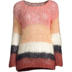 Mohair Blend Striped Sweater