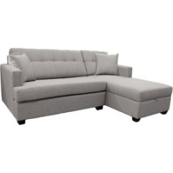 Causeuse-lit simple Francis et chaise longue avec espace de rangement
