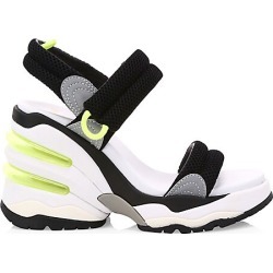 Ash Women's Cosmos Heeled Sneaker Sandals - Black Silver - Size 40 (10)