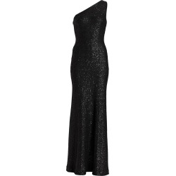 Women's Asymmetric Sequined Knit Gown - Black - Size 2 found on Bargain Bro from Saks Fifth Avenue for USD $1,668.20