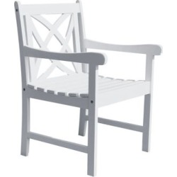 Chaise à bras de jardin en bois Bradley