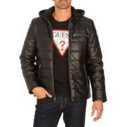 Blouson de moto matelassé en similicuir