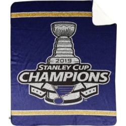 Jeté avec l'emblème des Blues de St-Louis, champions de la Coupe Stanley