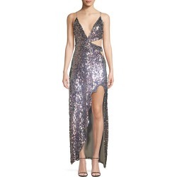 Showtime Sequined Cutout Gown