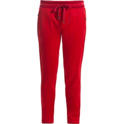 Dolce & Gabbana Men's Rubber Logo Track Pants - Bordeaux - Size 46 (36)