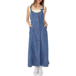 Time After Time Relaxed Denim Maxi Dress