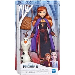 Poupée Anna avec figurine Olaf à construire Frozen 2 de Disney
