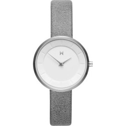 Montre en acier inoxydable Mod M1 avec bracelet en cuir