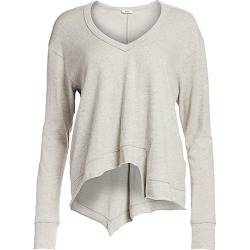 Wilt Women's Asymmetric Sweatshirt Tee - Grey Heather - Size Large