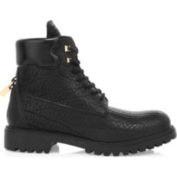 Textured Leather Site Boots