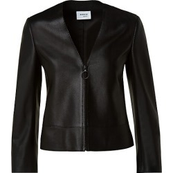 Cropped Perforated Leather Jacket found on Bargain Bro from Saks Fifth Avenue AU for USD $1,630.82