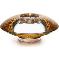 Porte-chandelle en cristal en forme de disque