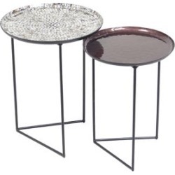 Modern Glamour Victorine 2-Piece Nesting Table Set