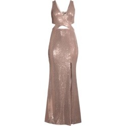 Metallic Cutout Gown