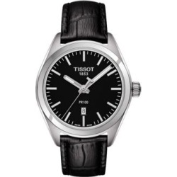 Montre en acier inoxydable PR 100 avec bracelet en cuir