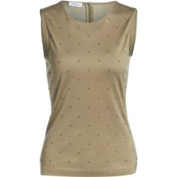 Studded Jersey Sleeveless Top