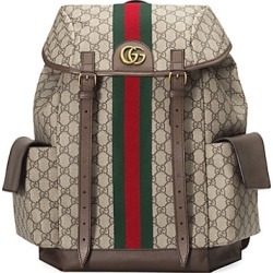 Gucci Men's Medium Ophidia GG Backpack - Beige Ebony
