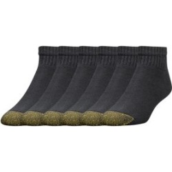 Six-Pair Athletic Cushion Quarter Socks