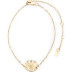 14K Yellow Gold Adjustable Anklet