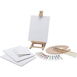 24-Piece Acrylic Paint Table & Easel Set found on Bargain Bro Philippines from Saks Fifth Avenue Canada for $46.75