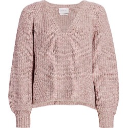 Eleven Six Women's Tess Blouson Sleeve Sweater - Pink - Size Medium/Large