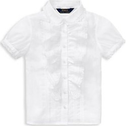 Ralph Lauren Little Girl's & Girl's Baptism Shirt - White - Size...
