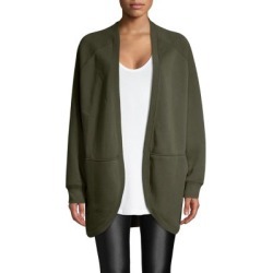 Open-Front Cotton-Blend Cardigan