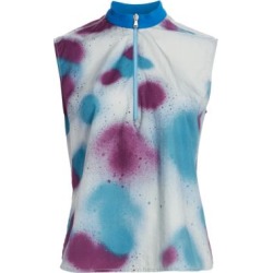 Splatter Print Sleeveless Top