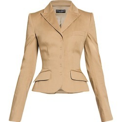 Dolce & Gabbana Women's Khaki Tailored Jacket - Camel - Size 46 (10)