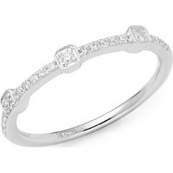Stack & Style Diamond & 14K White Gold Ring