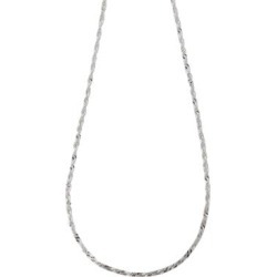 14K White Gold Singapore Chain