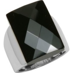 Midnight 925 Sterling Silver & Black Agate Ring