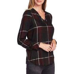 Windowpane Plaid Blouse