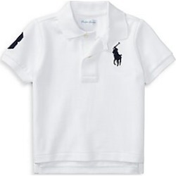 Ralph Lauren Baby Boy's Knit Polo - White - Size 18 Months