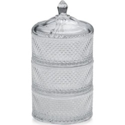 Three-Tier Stackable Glass Box Set
