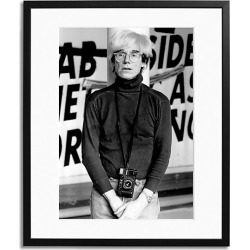 Sonic Editions Warhol in London 1984 Framed Photo