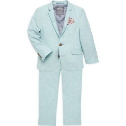 Little Boy's & Boy's 2-Piece Floral Pocket Square Mod Suit