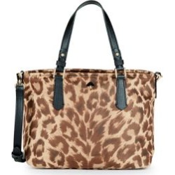 Small Taylor Leopard-Print Tote