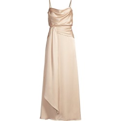 FAME AND PARTNERS Women's Anita Draped Gown - Light Nude - Size 6