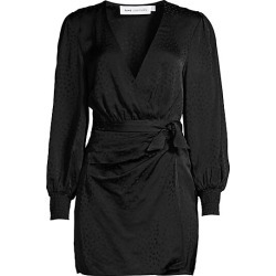 FAME AND PARTNERS Women's Riviera Wrap Dress - Black - Size 12