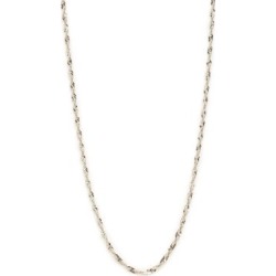 14K White Gold Singapore Chain