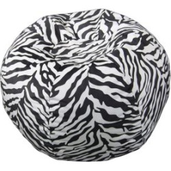 Fauteuil poire à motif zébré pour adolescent