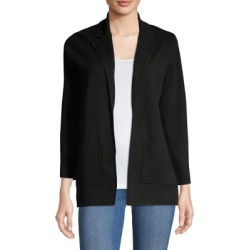 Open-Front Cotton-Blend Cardigan