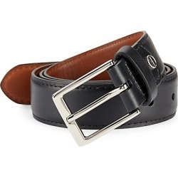 Shinola Men's Bomb Beta Leather Belt - Black - Size 38