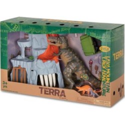 Jeu électronique Aventure du tyrannosaure de la Montagne de lave, ensemble de jeu de 14 pièces