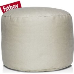 Fauteuil poire Point en coton délavé à la pierre