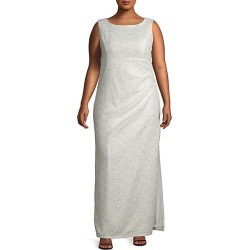 Plus Embellished Sleeveless Gown